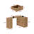 L-Shaped Makeup Table With Strong Storage And Foldable Tabletop