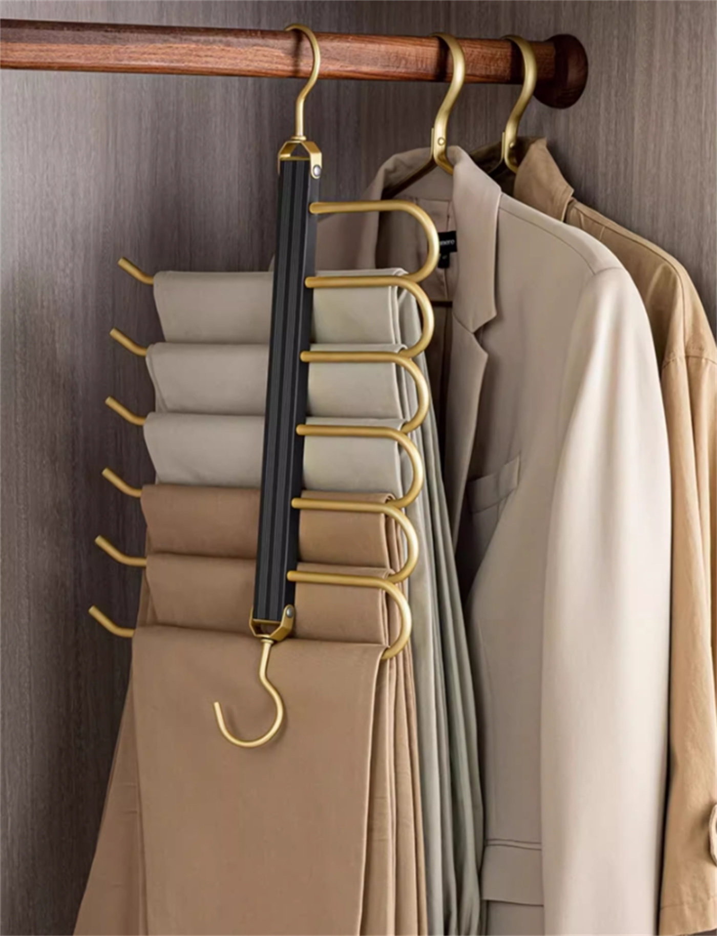 Rebrilliant Foldable Aluminum Alloy Pants Hanger Wayfair
