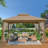 13 Ft. W x 11 Ft. D Steel Patio Gazebo-96070367