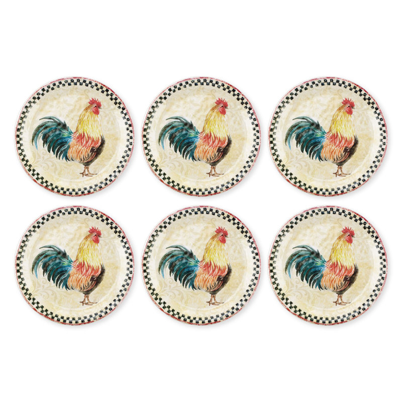 Country Rooster, 9" Plate S6