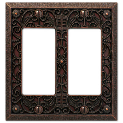 Filigree 2-Gang Rocker Wall Plate