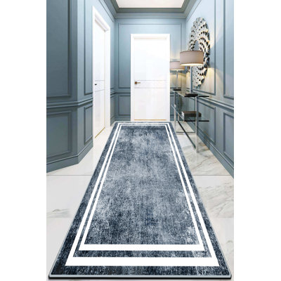 Antibacterial Non-Slip Area Rug, 3.3 x 5.2 Feet, 100% Polyester, 0.4 in Pile Height | Machine Washable, Durable Dot Base, Easy to Clean | Ideal for Living Room, Bedroom, and Play Areas, Soft & Safe