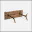 Console en bois massif Mrazik Yoho - 45,2 x 15,7 x 29,5 po