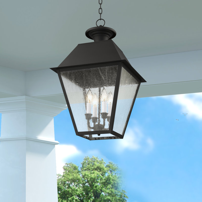 Arnetria 4 - Light Outdoor Hanging Lantern, Black