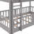 Gray Twin Over Bunk Bed With Flexible And Slide - Bedroom First In Add Fun &-782197256