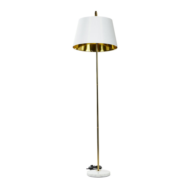 Marsha 59.5'' Gold Standard Floor Lamp, White