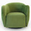 Chaise pivotante Renee, velours