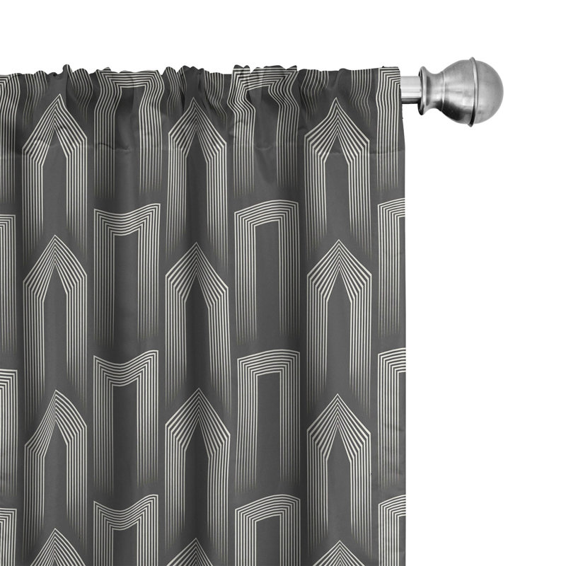 Semi Sheer Curtain Pair, 28" W x 63" L