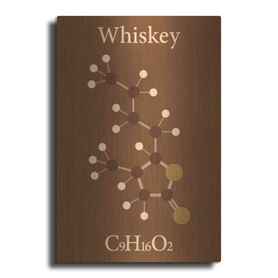 «Whiskey Molecule», art mural en métal