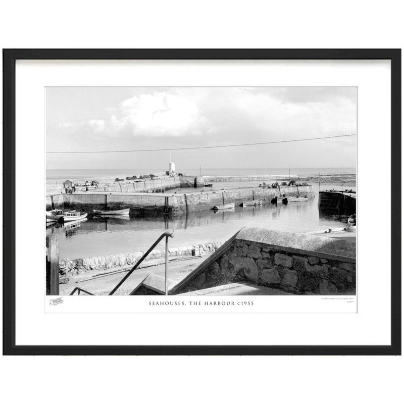 Seahouses, The Harbour C1955 - Single Picture Frame Print, 40cm H x 50cm W x 2.3cm D