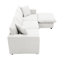 Canapé modulaire moderne avec structure en bois massif et canapé convertible pour 4 personnes, tissu respirant en forme de L, bureau, appartement-1022962211