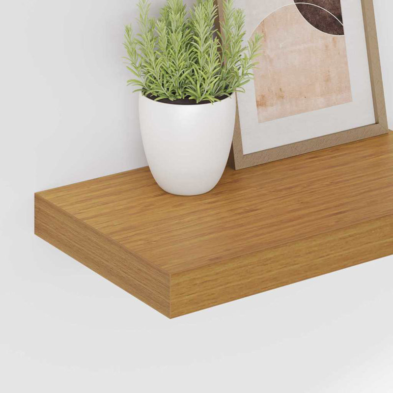 Floating Shelf, 4cm H x 40cm W x 23.5cm D, Beige