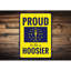 Plaque en aluminium State Pride-58289284