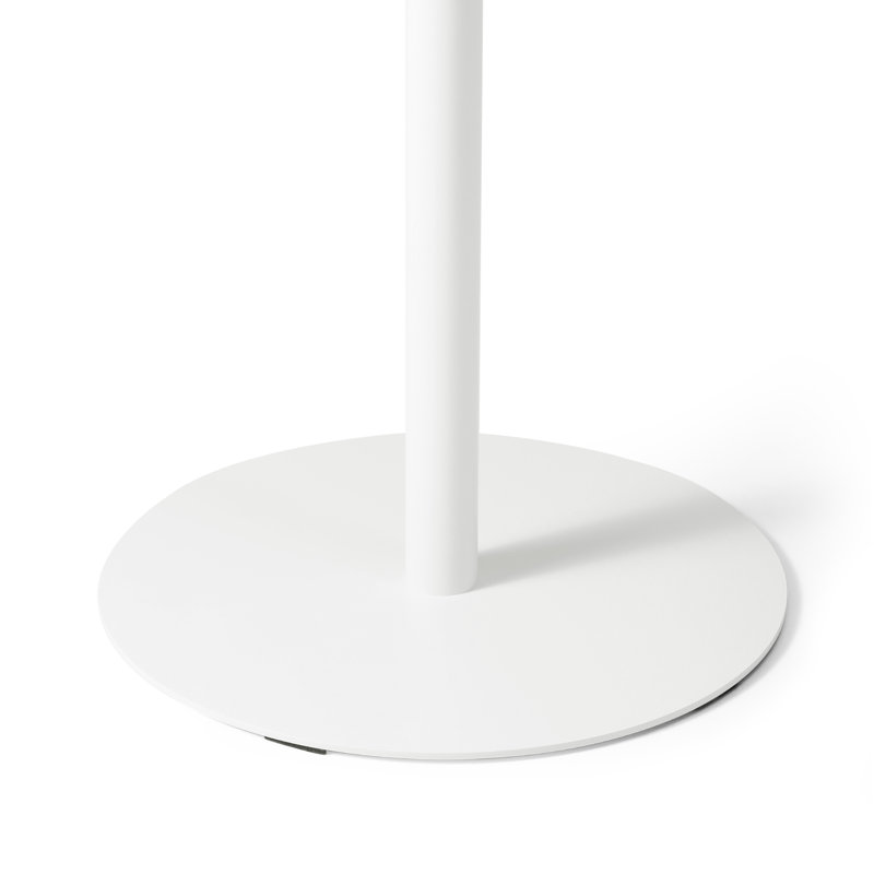 Outdoor Round Bar Table, White