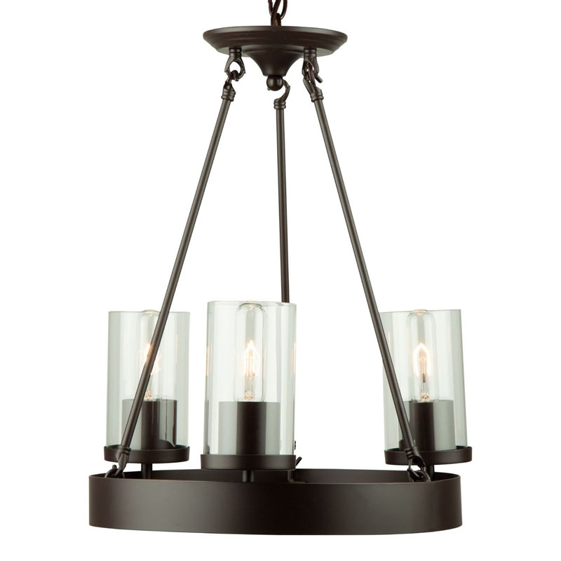 Aadhvik 3 - Light Dimmable Cylinder Chandelier