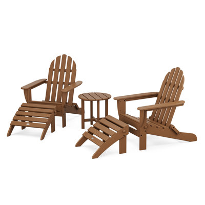 POLYWOOD Classic Adirondack 5-Piece Casual Set