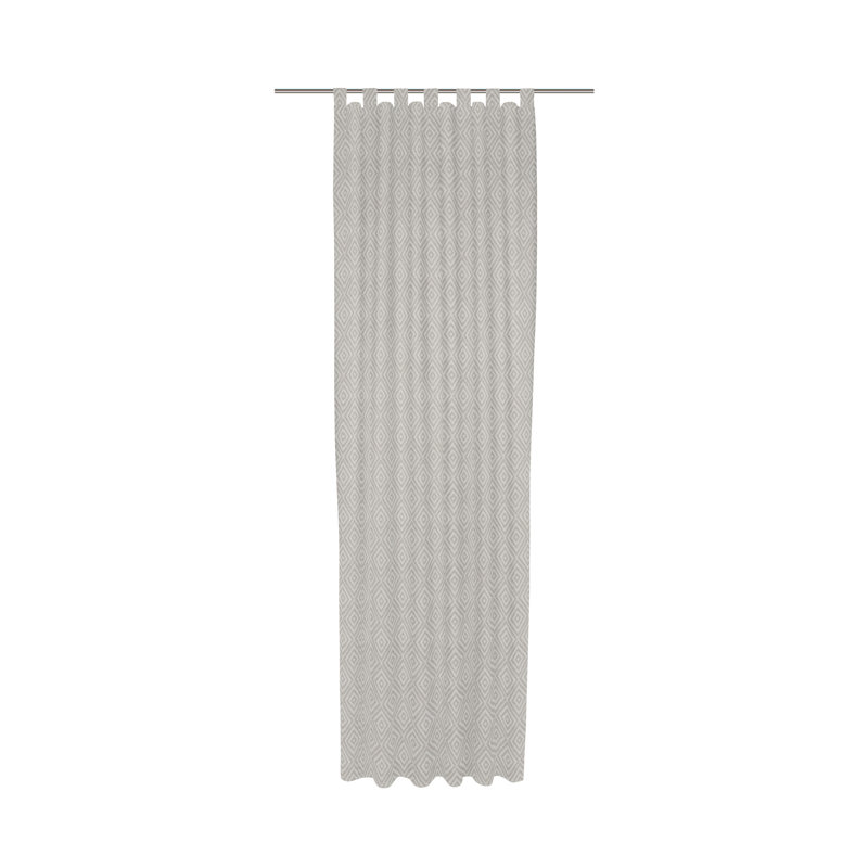 Abdera Room Darkening Curtains Single Panel, 255cm H x 132cm W, Brown