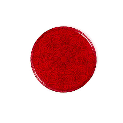 Serving Plate Arabesque Red 31 Cm
