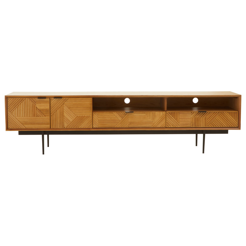 50cm H Media Shelves, Brown