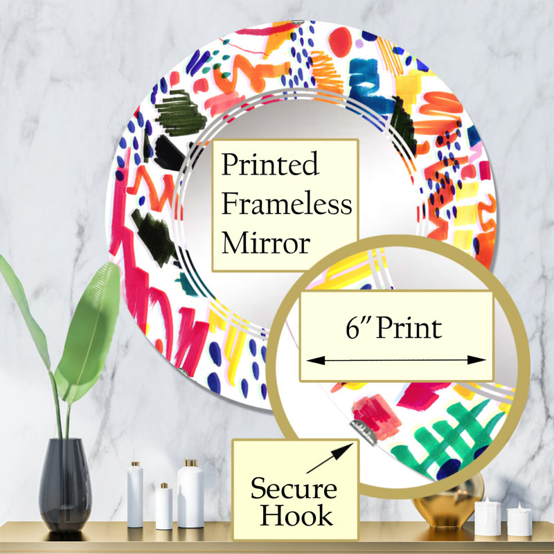 Miroir de salle de bain sans cadre, 32 po x 32 po