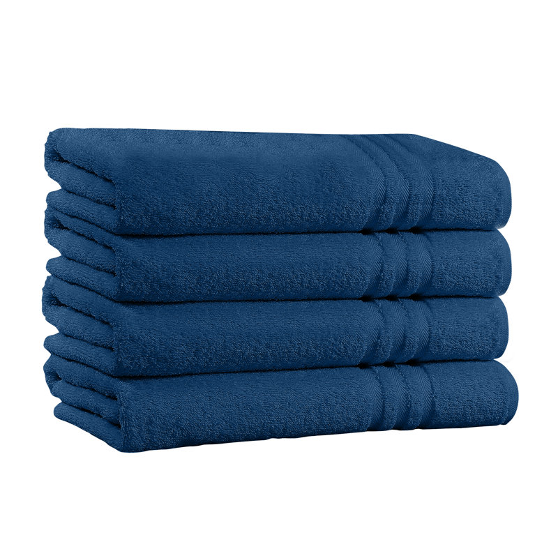 Plush Bath Towel, Navy