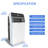 Smart 12000BTU(ASHRAE) Portable Air Conditioner with Remote and Wifi Control