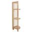Modern Wood Corner Bookcase