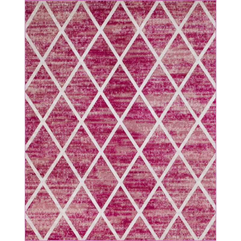 Geometric Indoor Rug, Rectangle 9' x 11'6"