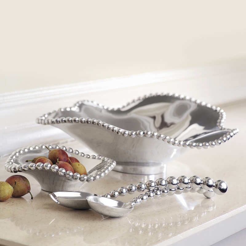 String Of Pearls Aluminum Decorative Bowl 1