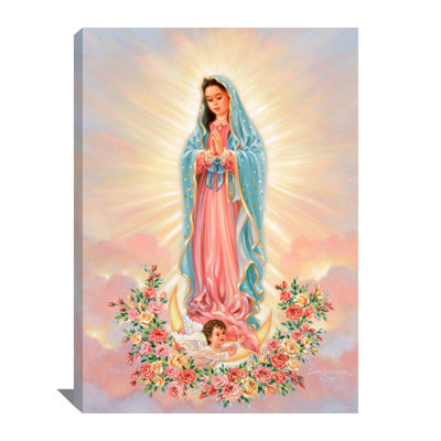 Notre Dame de Guadalupe, art mural sur toile