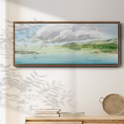 Clear Lagoon I- Framed Canvas