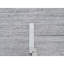 Tapis oriental blanc 2 pi 6 po x 8 pi, motif Striae moderne, tissé à la main, velours doux, laine naturelle, tapis