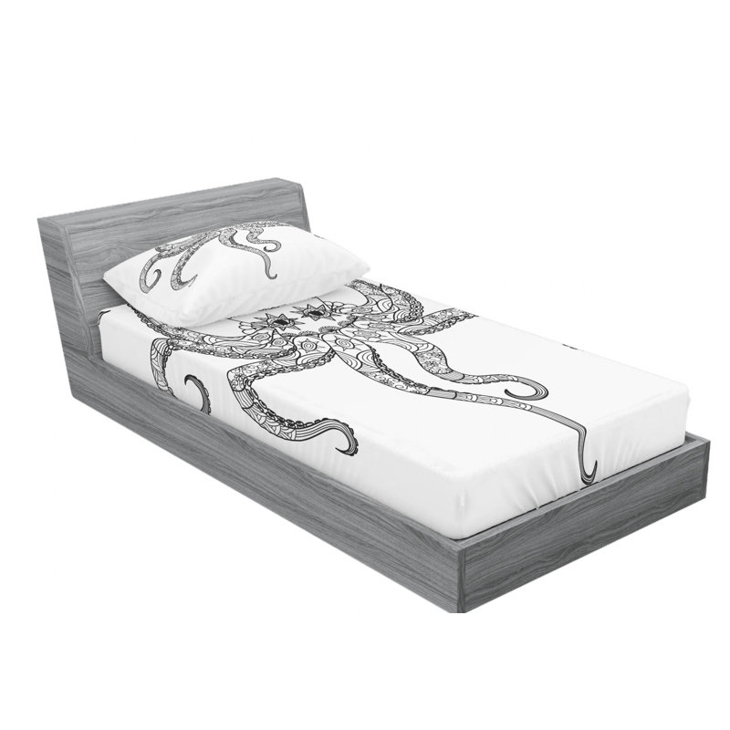 Microfiber Sheet Set, Twin XL Sheet Set with Fitted Sheet
