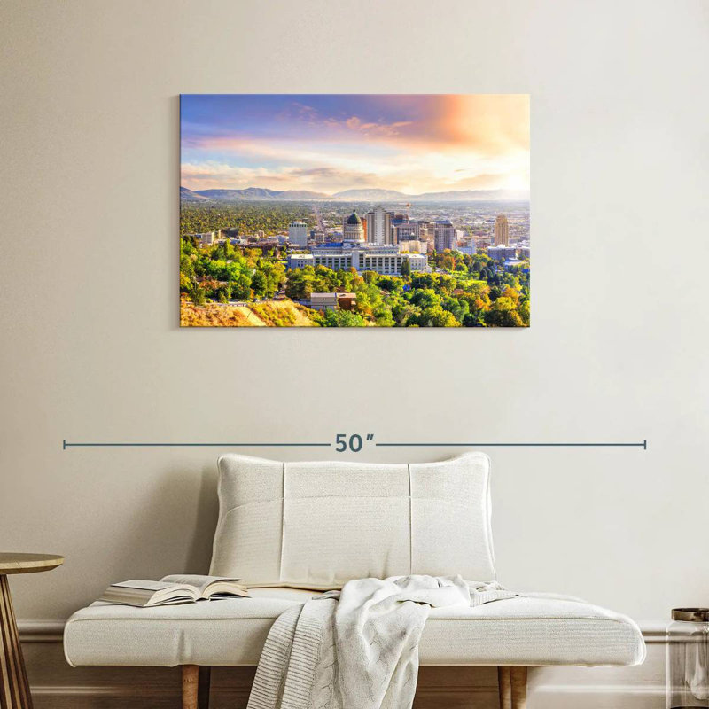 Nicci Breathtaking Salt Lake City, 24" H x 36" W