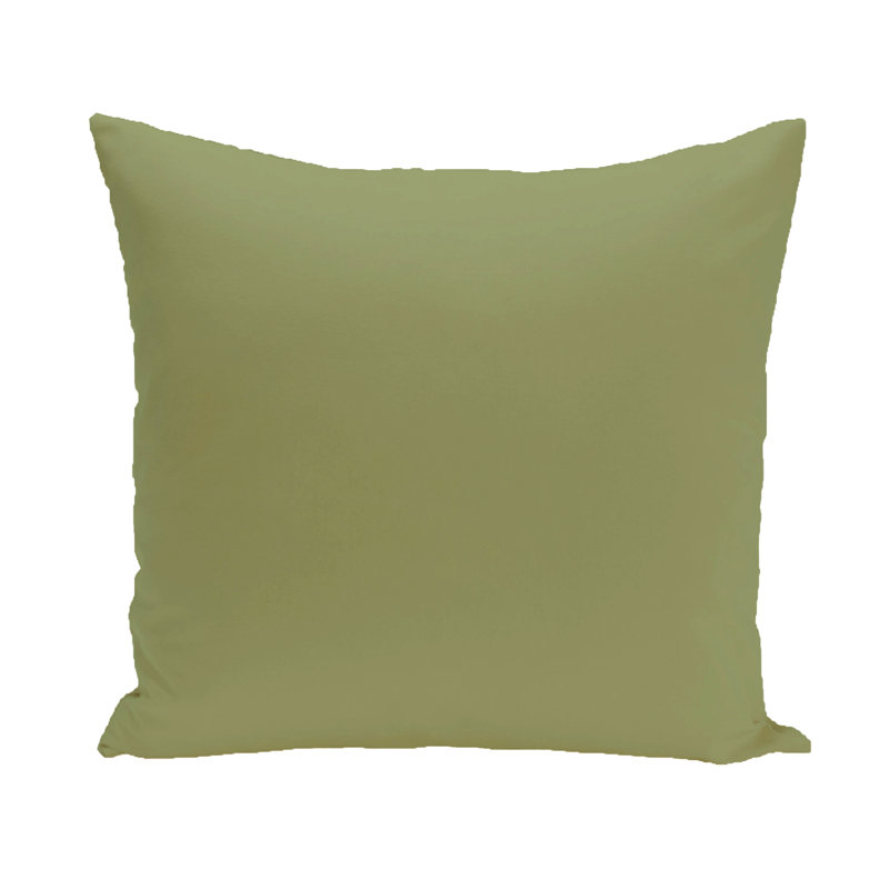 Reversible Throw Pillow, 18" H x 18" W, Flower Green