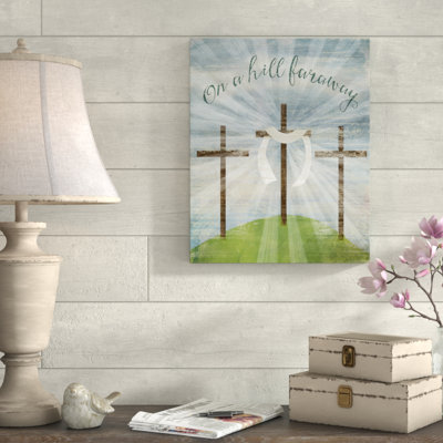 « on a hill hill lointain », reproduction d’impression sur toile tendue