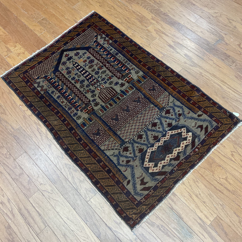 Tapis en laine Balouchi fait à la main
