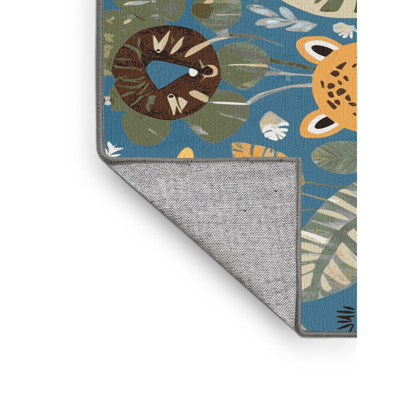 Tapis pour enfants 6 animaux Ginza, Rectangulaire 2 pi x 3 pi