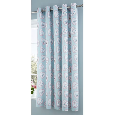 Hearts Single Curtain Panel