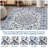 10x13 Ft Vintage Distressed Medallion Area Rug Machine Washable Non-Slip Area Rugs Retro Indoor/Outdoor Home Decor-1503619909-1503619906