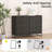 6 Drawer Dresser For Bedroom, 47.2" Wide Chest Of Drawers With Metal Handle, Dresser TV Stand, Wooden Storage Organizer For Living Room, Black