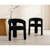 Modern Upholstered Barrel Dining Chairs
