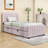 Twin Upholstered Platform Bed with Trundle-1178096155