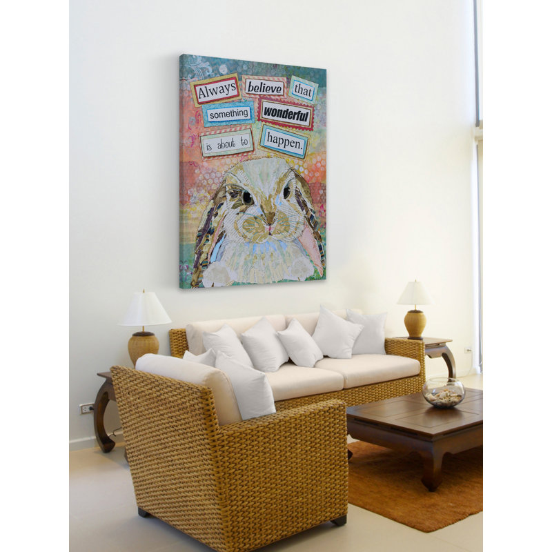 Morrell 'E «Bunny», reproduction d'art sur toile tendue, H 60 po x l 40 po