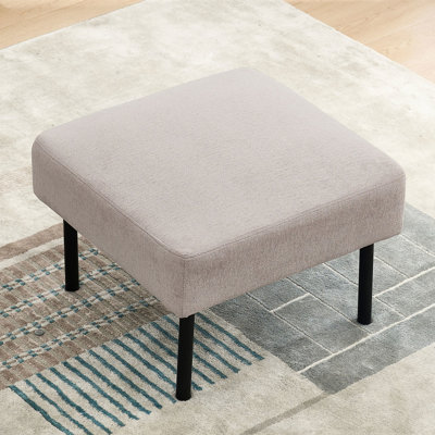 Beige L-Shaped With Contemporary Style, Comfortable , Metal Legs, Smart Storage Beneath, Ideal For Primary Living Space Modern Design, Built-In Room Relaxation