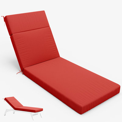 Outdoor Chaise Lounge Chair Cushion,72"X21"X4"