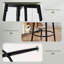 Swivel Upholstered Counter Stool with Metal Frame-205694321