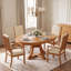 Ensemble de salle à manger extensible 3 pièces avec fauteuils à canette Alvares-1655447171