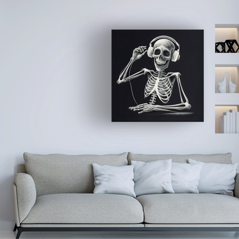 Sasha Skeleton VII Canvas Art, 14'' H x 14'' W
