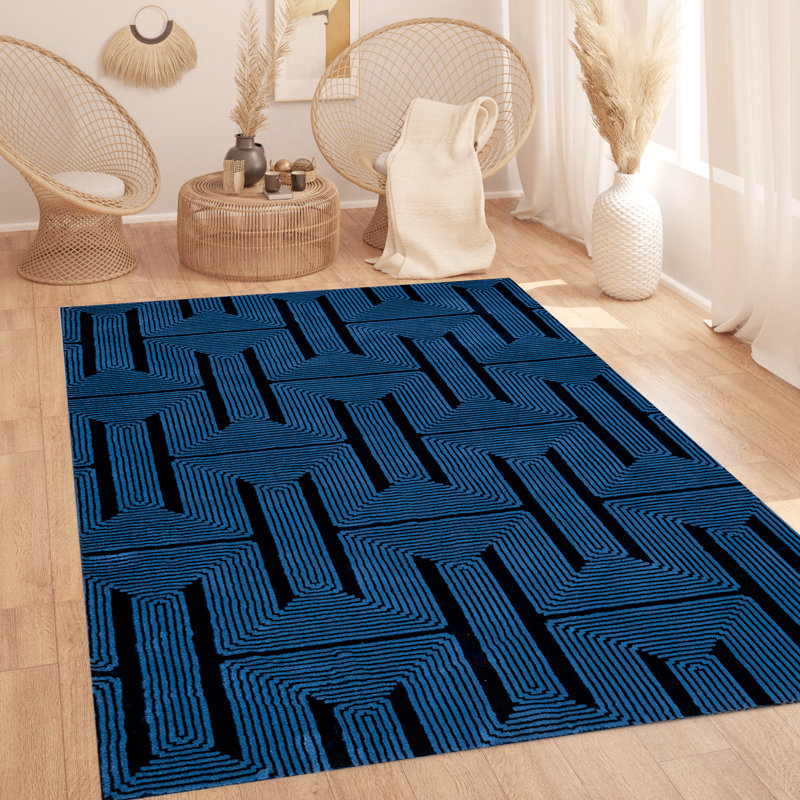 Geometric Area Rug, Rectangle 120 x 170 cm